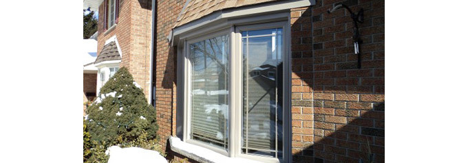 bay window in winter